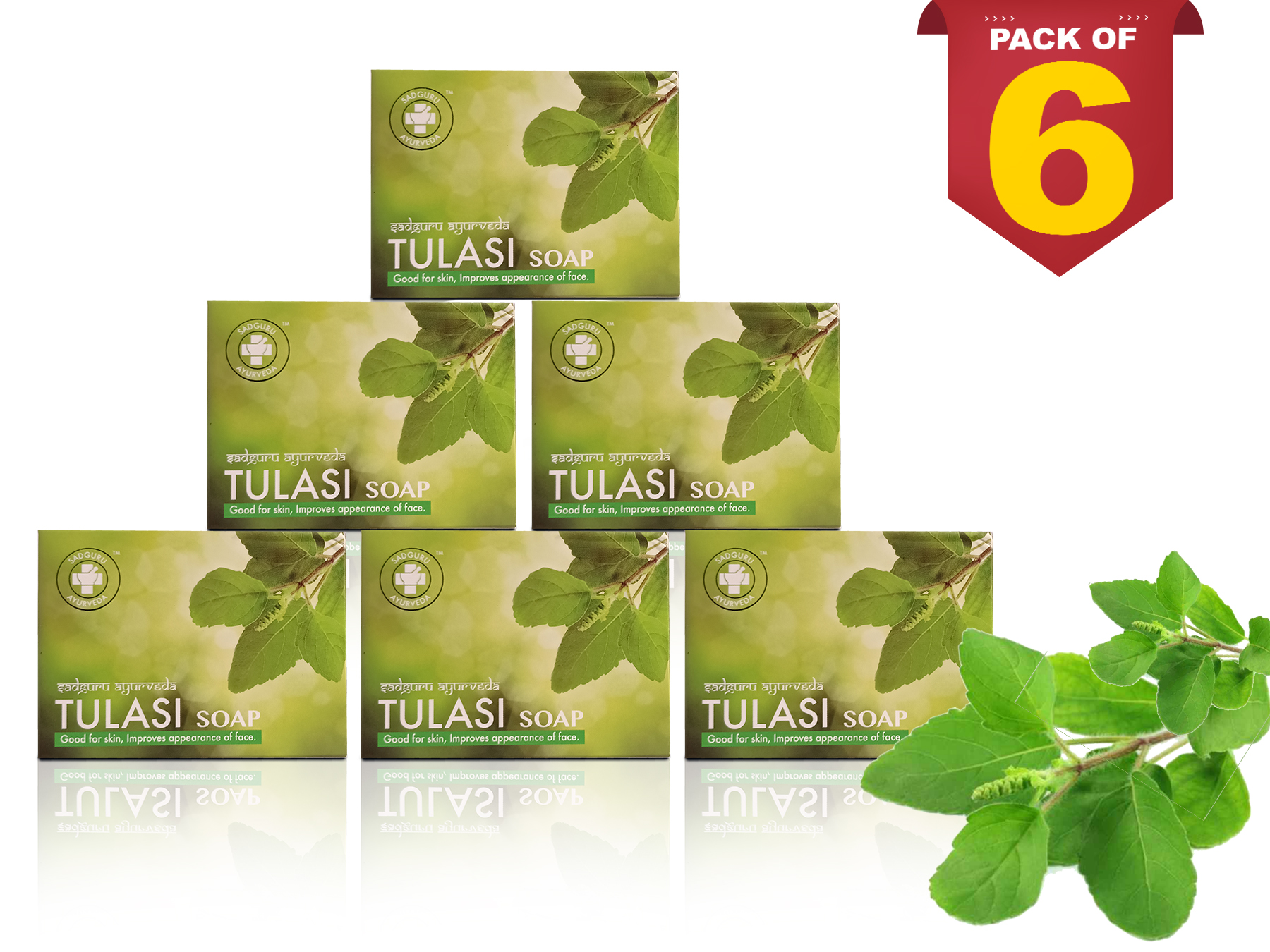 TULASI SOAP(75GM) - PACK OF SIX